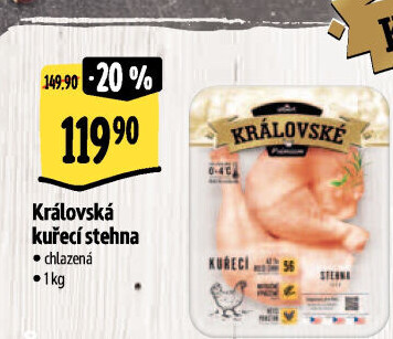 Kuřecí stehna královská Premium Albert