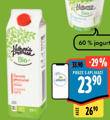 Mléko čerstvé bio Nature'