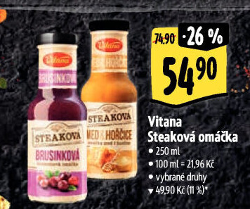 Omáčka steaková Vitana