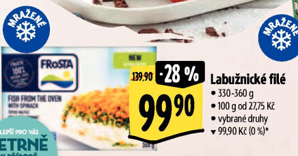 Rybí filé labužnické mražené Frosta