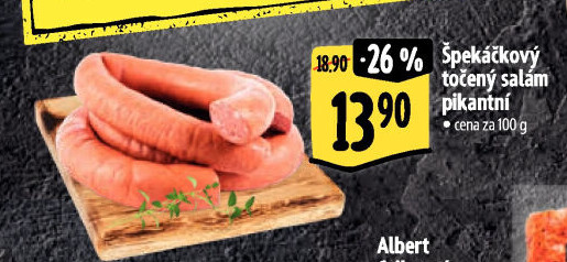 Salám špekáčkový pikantní točený