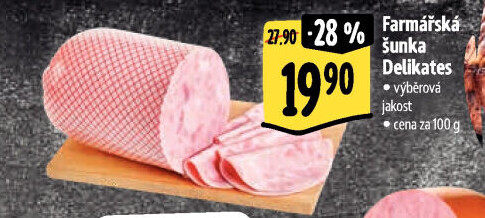 Šunka farmářská delikates výběrová