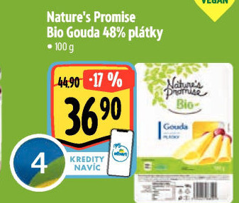 Sýr Gouda 48% bio Nature'