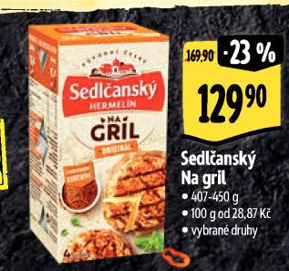 Sýr Hermelín na gril Sedlčanský