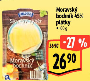 Sýr Moravský bochník 45% Sýrařův výběr Madeta