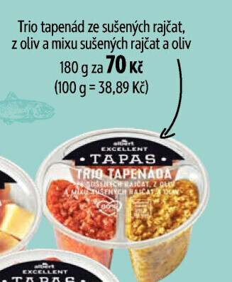 Tapas Trio Tapenáda Albert Excellent