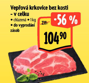 Vepřová krkovice bez kosti