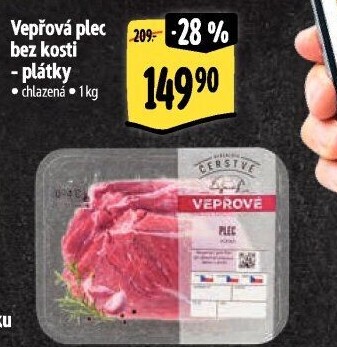 Vepřová plec bez kosti Albert