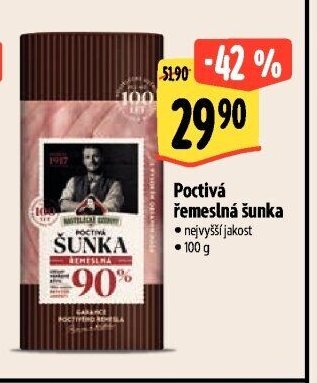 Poctivá řemeslná šunka