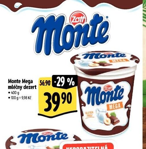 Monte Mega mléčný dezert