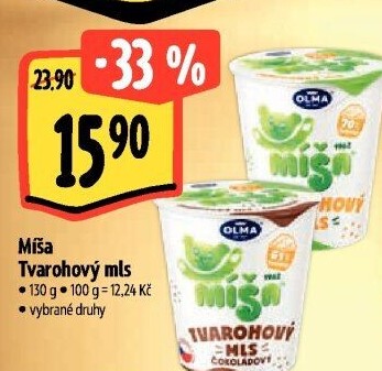 Dezert Tvarohový mls Míša Olma