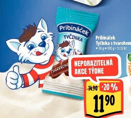 Dezert tyčinka Pribináček