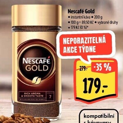 Instantní kávy Nescafé Gold