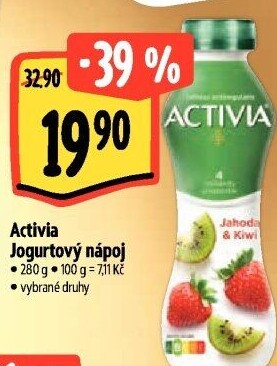 Jogurtový nápoj Activia Danone
