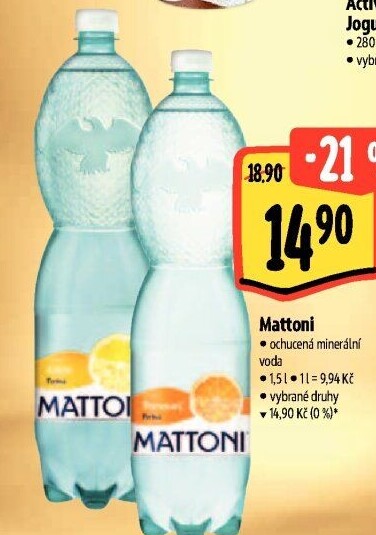 Ochucená voda Mattoni