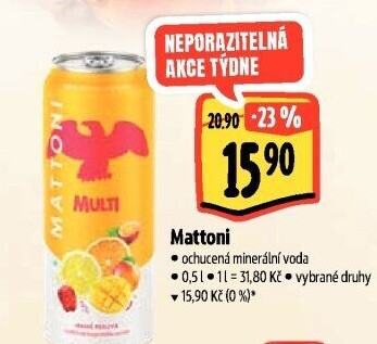 Ochucená voda Mattoni