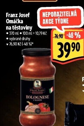 Omáčky na těstoviny Exclusive Franz Josef Kaiser