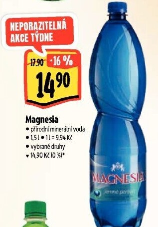 Přírodní voda Magnesia