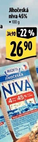 Sýr Niva Jihočeská 45% Madeta