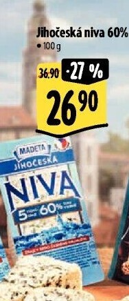 Sýr Niva Jihočeská 60% Madeta