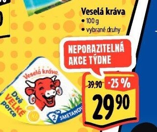 Sýr tavený Veselá kráva