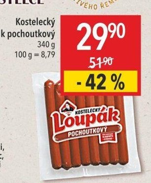 Kostelecký loupák pochoutkový 340g