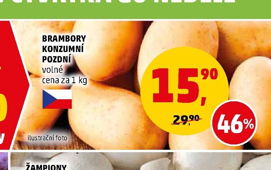 Brambory konzumní volné