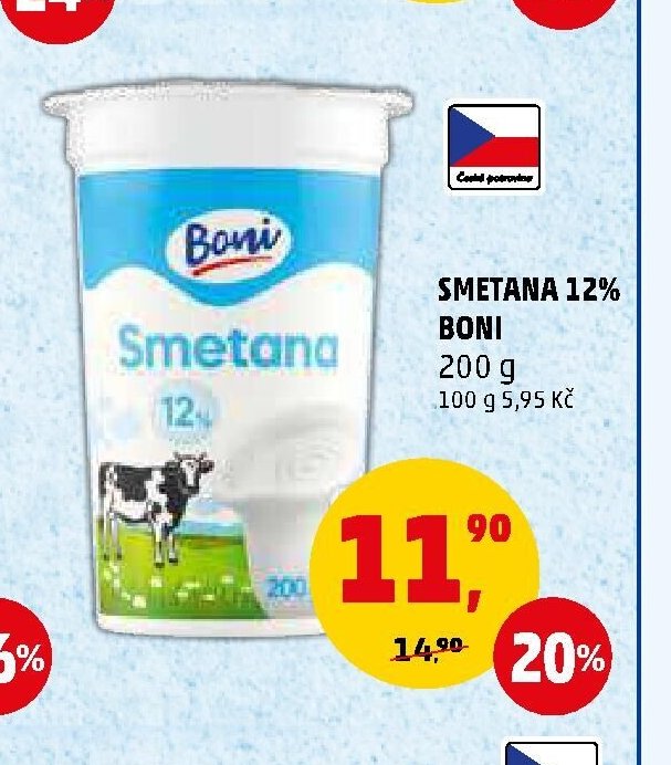 SMETANA 12% BONI