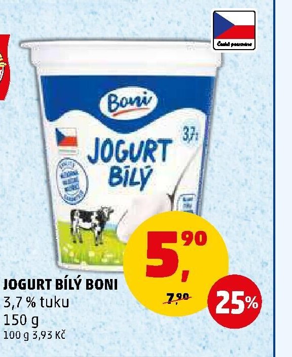 JOGURT BÍLÝ BONI