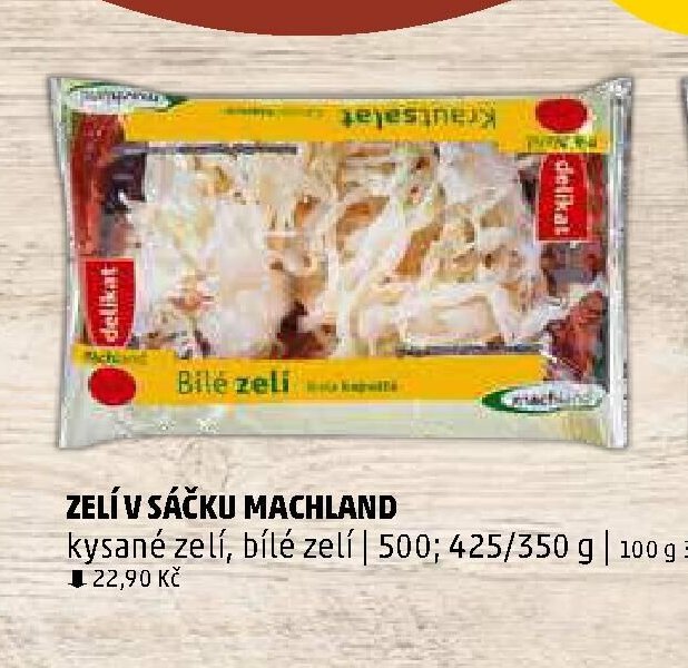 Zelí v sáčku Machland (bílé zelí)