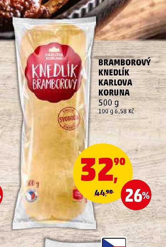Bramborový knedlík Karlova Koruna