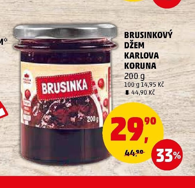 Brusinkový džem Karlova Koruna