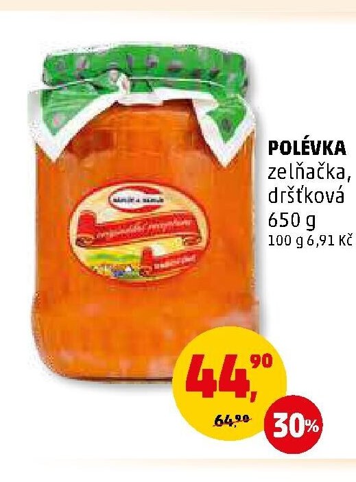 POLÉVKA zelňačka, dršťková