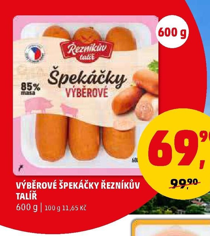 VÝBĚROVÉ ŠPEKÁČKY ŘEZNÍKŮV TALÍŘ