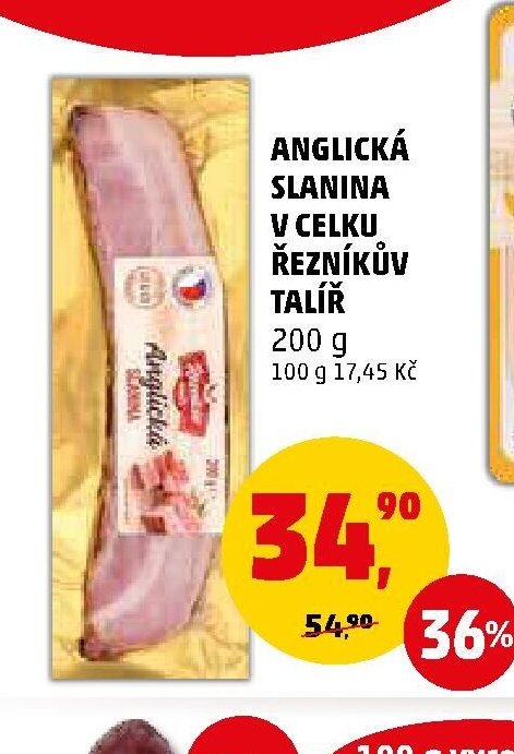 ANGLICKÁ SLANINA ŘEZNÍKŮV TALÍŘ