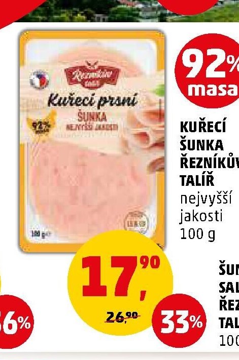 KUŘECÍ ŠUNKA ŘEZNÍKŮV TALÍŘ