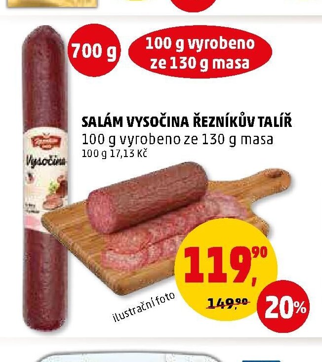 SALÁM VYSOČINA ŘEZNÍKŮV TALÍŘ