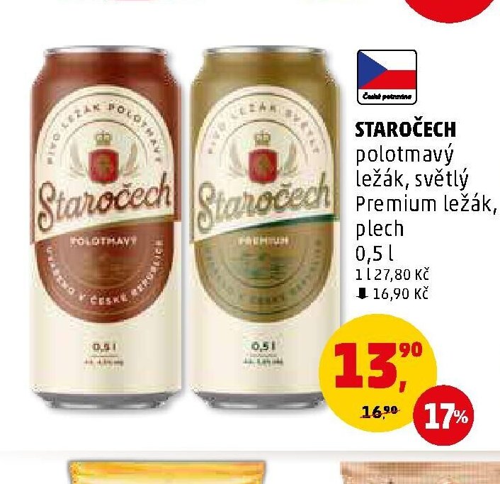Staročech polotmavý ležák, Premium ležák