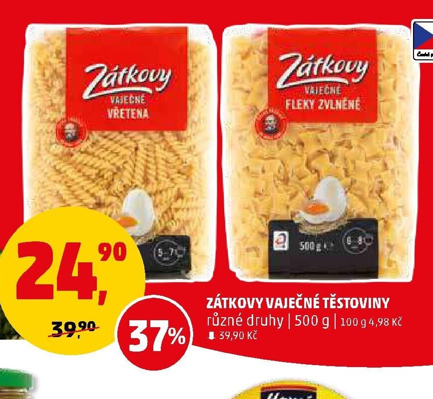 ZÁTKOVY VAJEČNÉ TĚSTOVINY různé druhy