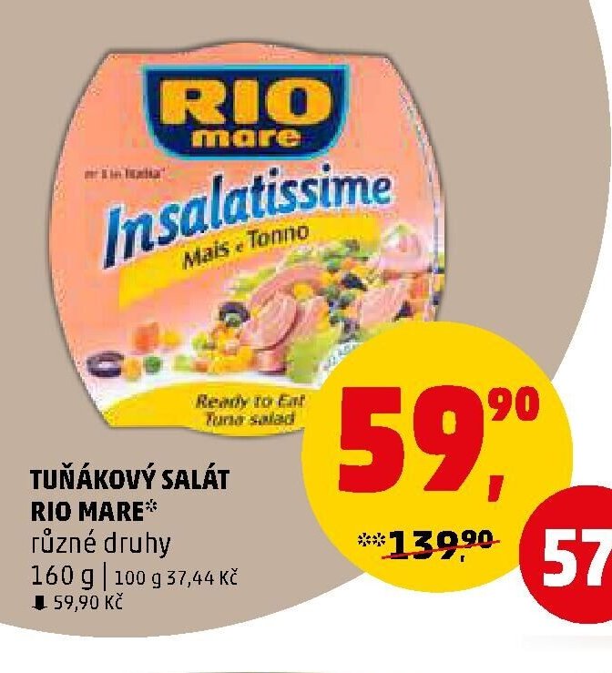 TUŇÁKOVÝ SALÁT RIO MARE