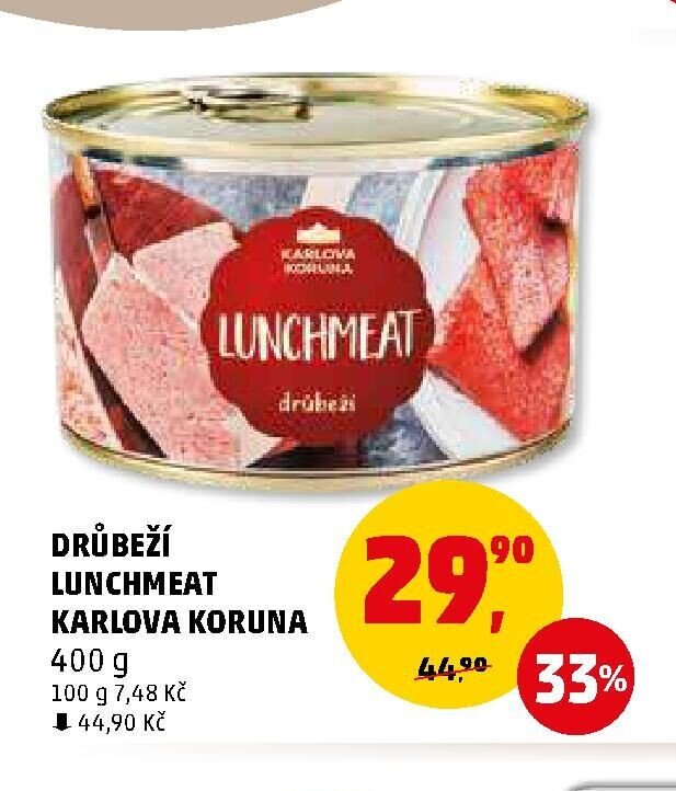 DRŮBEŽÍ LUNCHMEAT KARLOVA KORUNA