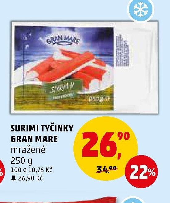 SURIMI TYČINKY GRAN MARE mražené