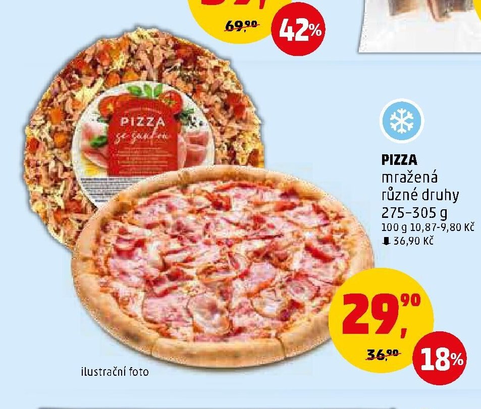 PIZZA mražená různé druhy