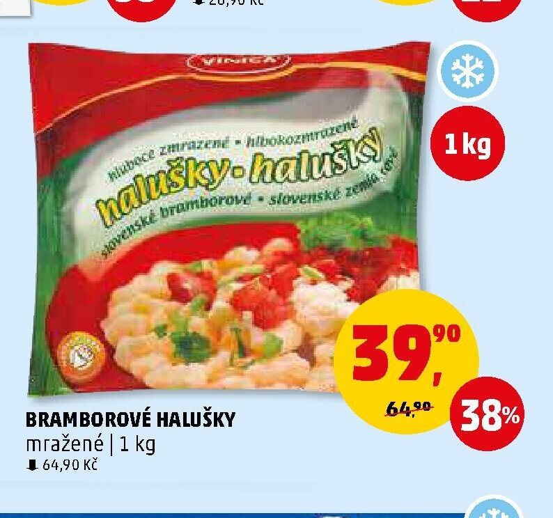 BRAMBOROVÉ HALUŠKY mražené
