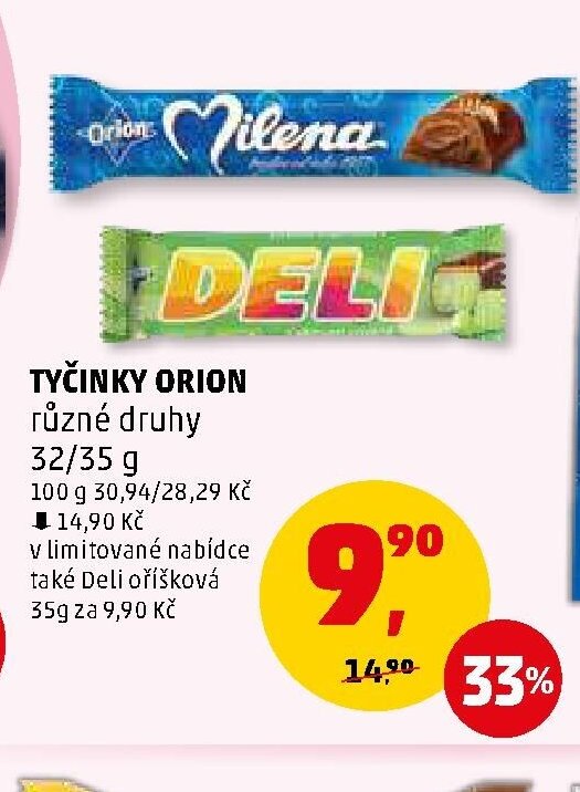 TYČINKY ORION