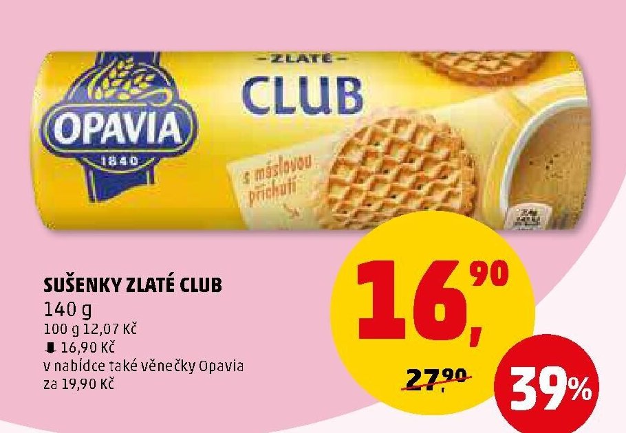 SUŠENKY ZLATÉ CLUB 140 g