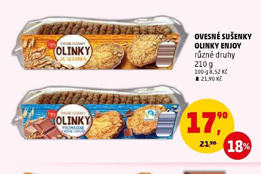 OVESNÉ SUŠENKY OLINKY ENJOY 210 g