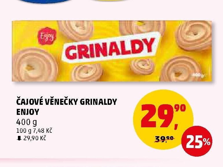 ČAJOVÉ VĚNEČKY GRINALDY ENJOY 400 g