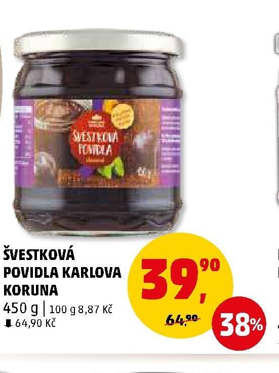 ŠVESTKOVÁ POVIDLA KARLOVA KORUNA