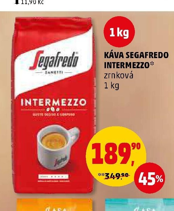 KÁVA SEGAFREDO INTERMEZZO